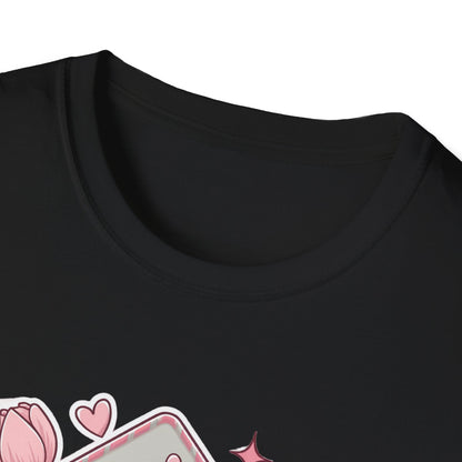 Sweet Love Letter T-Shirt: 'Take All My Love' Peony & Tulip Envelope Tee | Romantic Gift for Her