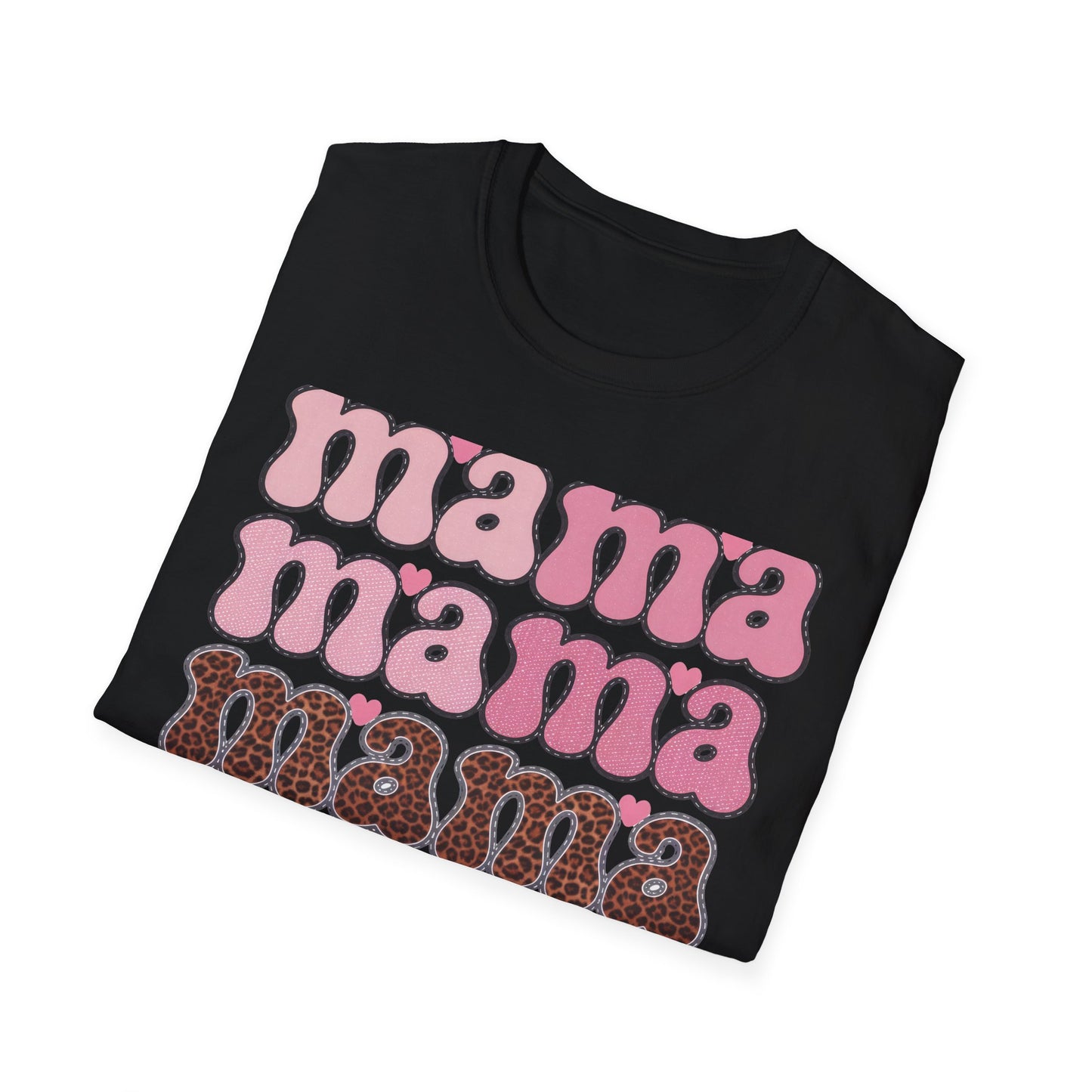 Groovy Mama T-Shirt | Retro Pink & Leopard Print Styles for Trendy Moms | Perfect Mother's Day Gift Tee
