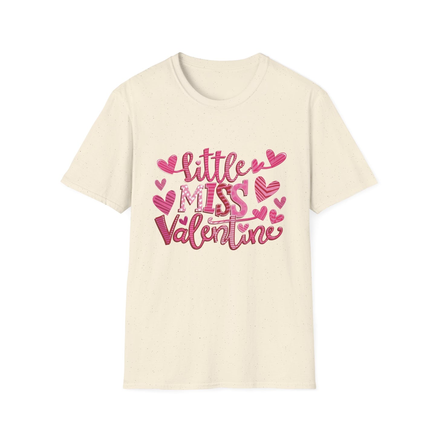 Adorable Little Miss Valentine T-Shirt | Girls' Cute Pink Hearts Tee | Perfect February 14th Gift for Kids