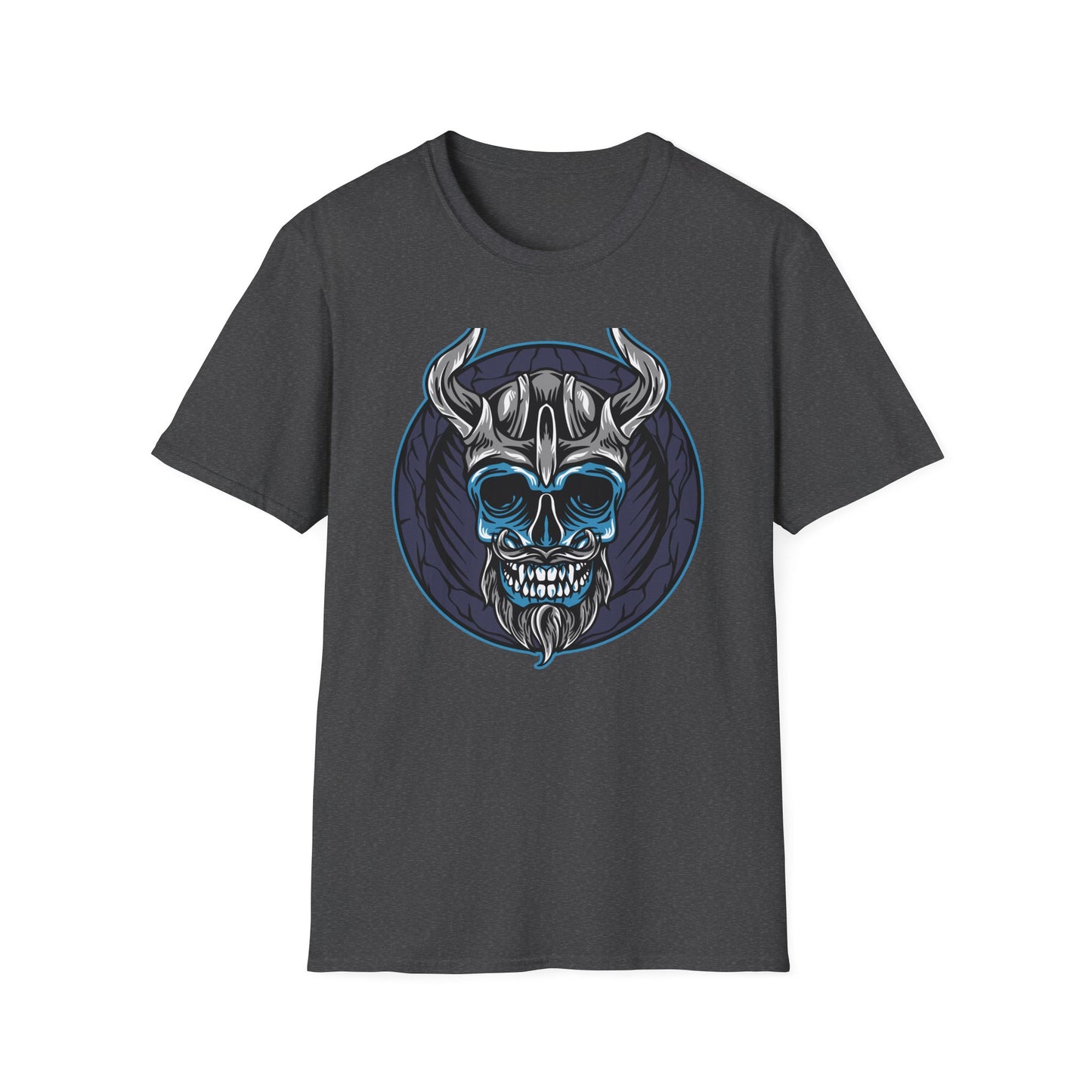 Epic Viking Skull T-Shirt | Fierce Horned Warrior Design Tee for Men | Bold Norse Mythology Apparel