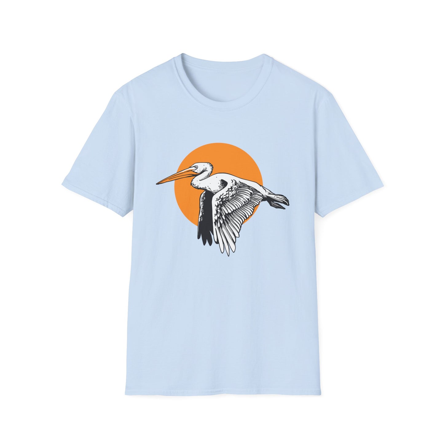 Majestic Flying Pelican T-Shirt - Bold Coastal Bird Art Tee for Nature Lovers | Unique & Eye-Catching Gift