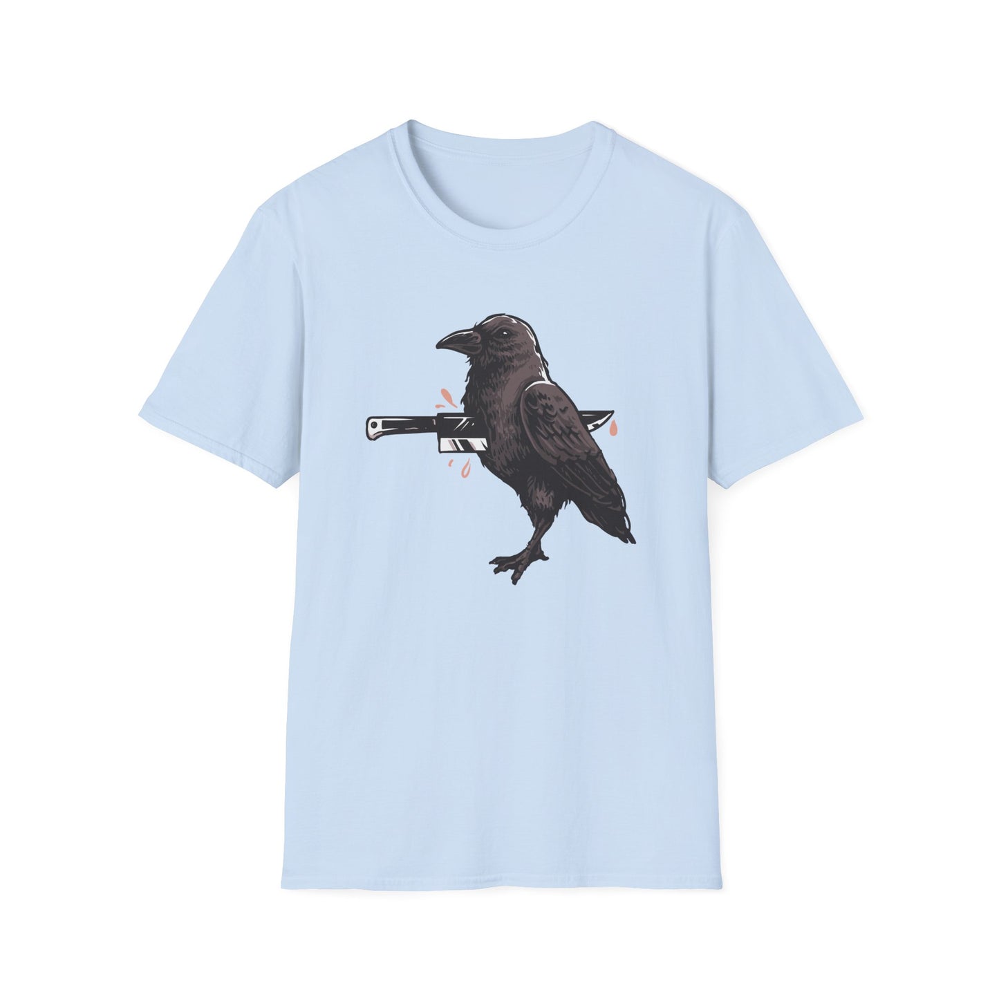 Striking Impaled Raven T-Shirt - Bold Dark Art Gothic Tee for Edgy Style & Alternative Fashion
