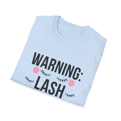 WARNING: Lash Obsessed T-Shirt | Trendy Eyelash Beauty Tee for Makeup Lovers & Lash Artists | Perfect Gift