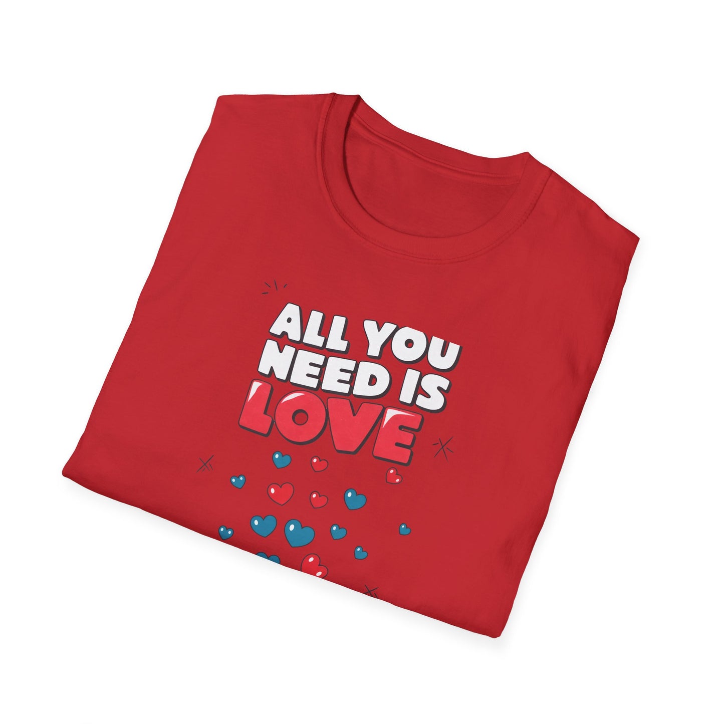 Cute All You Need Is Love T-Shirt | Sweet Heart Gift Box Tee | Romantic Valentine's Day Outfit | Adorable Love Statement Top