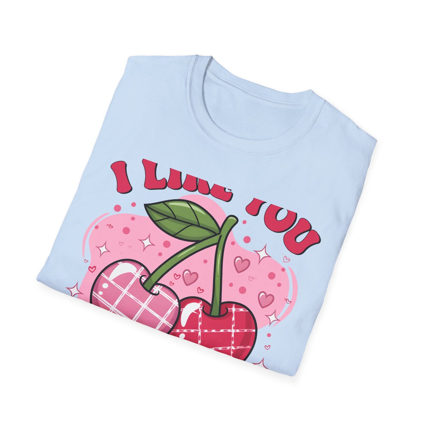 Sweet 'I Like You Cherry Much' T-Shirt | Adorable Retro Cherry Love Tee for Valentine's Day & Gifts