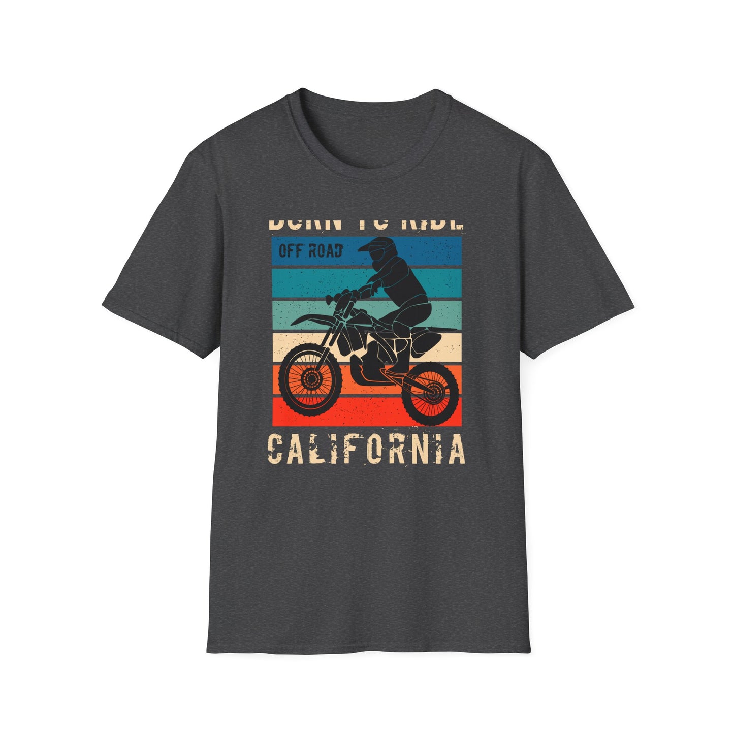 Ultimate Born to Ride Off Road California Motocross T-Shirt | Vintage Dirt Bike Rider Tee | Adventure Awaits!