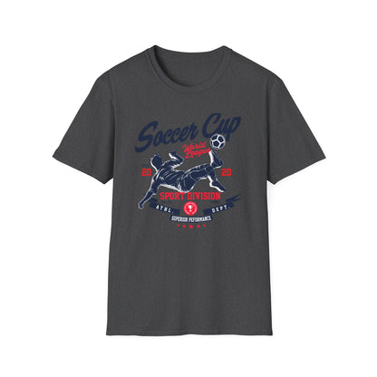 Dynamic Soccer Cup World League T-Shirt - Ultimate Sport Division Athletic Tee for Football Fans & Superior Performance