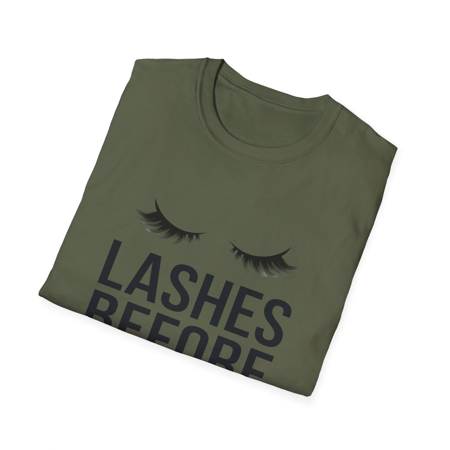 Fabulous 'Lashes Before Everything' T-Shirt | Chic Eyelash Lover & Lash Tech Gift | Ultimate Beauty Statement Tee for Women