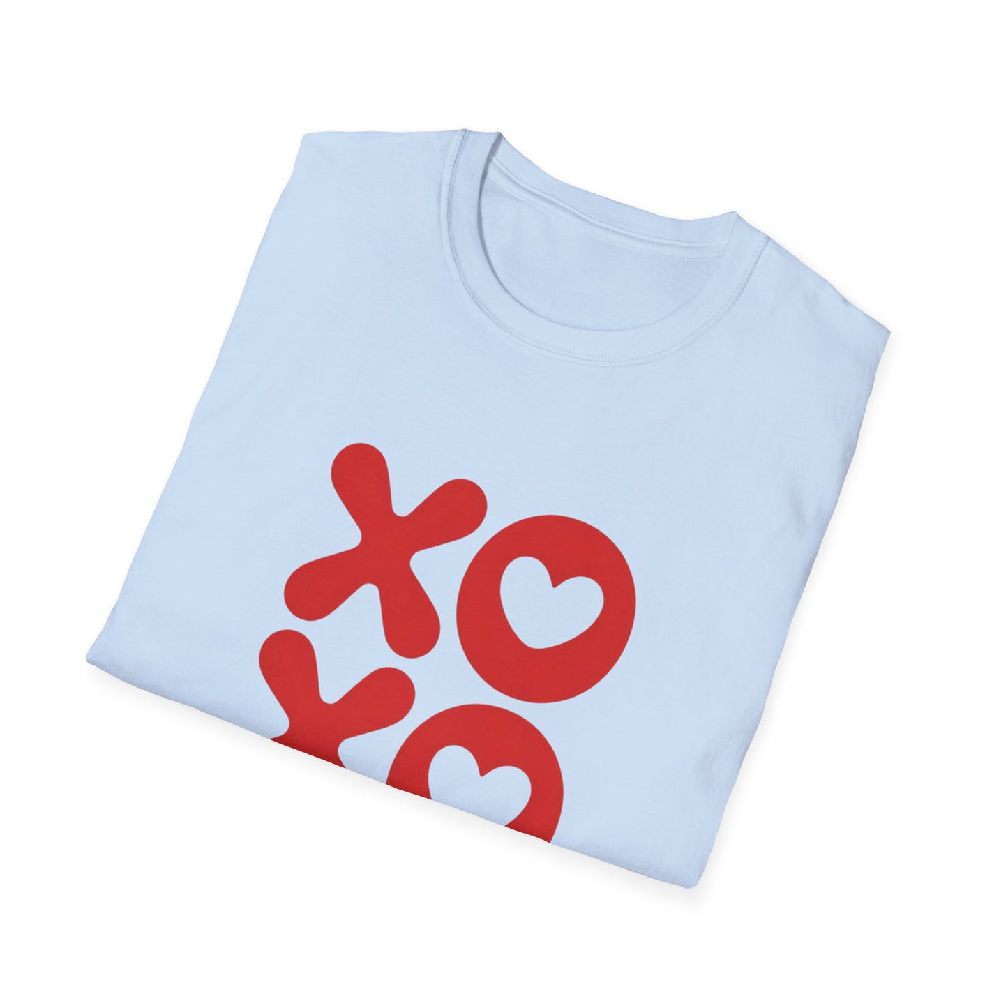 Charming XOXO Hearts Love T-Shirt | Sweet Hugs & Kisses Tee for Couples & Valentine's Day | Express Affection!