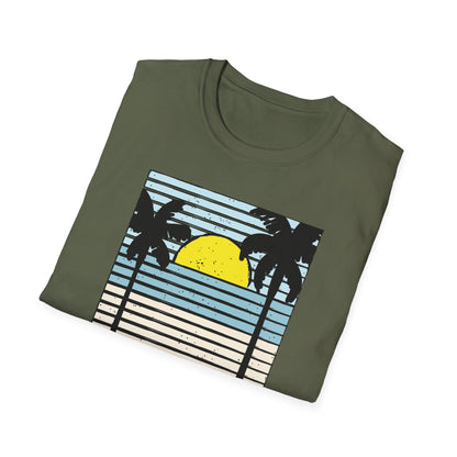 Classic Miami 1970 Florida Summer T-Shirt | Retro Palm Tree Sunset Beach Vacation Tee for Men & Women
