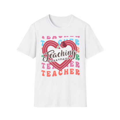Groovy Teaching Sweetheart T-Shirt | Adorable Teacher Appreciation Tee | Perfect Gift for Educators & Mentors