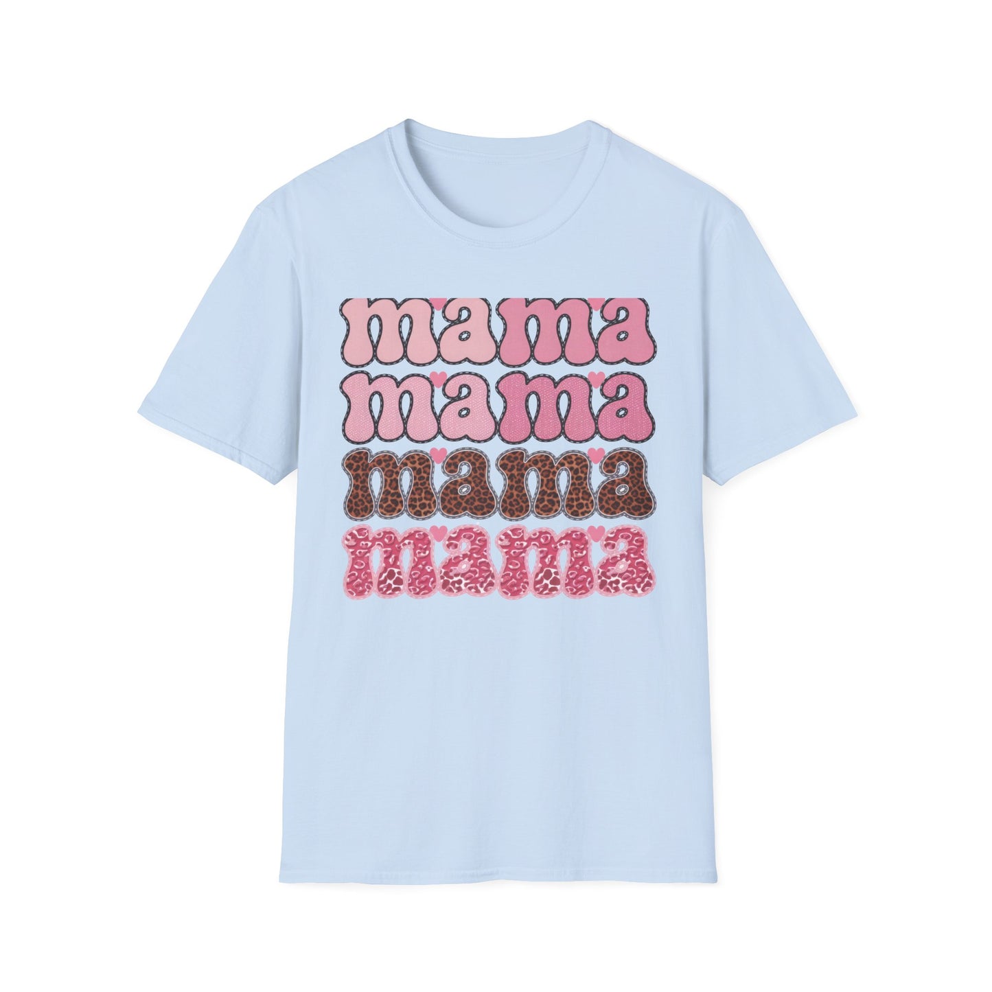 Groovy Mama T-Shirt | Retro Pink & Leopard Print Styles for Trendy Moms | Perfect Mother's Day Gift Tee