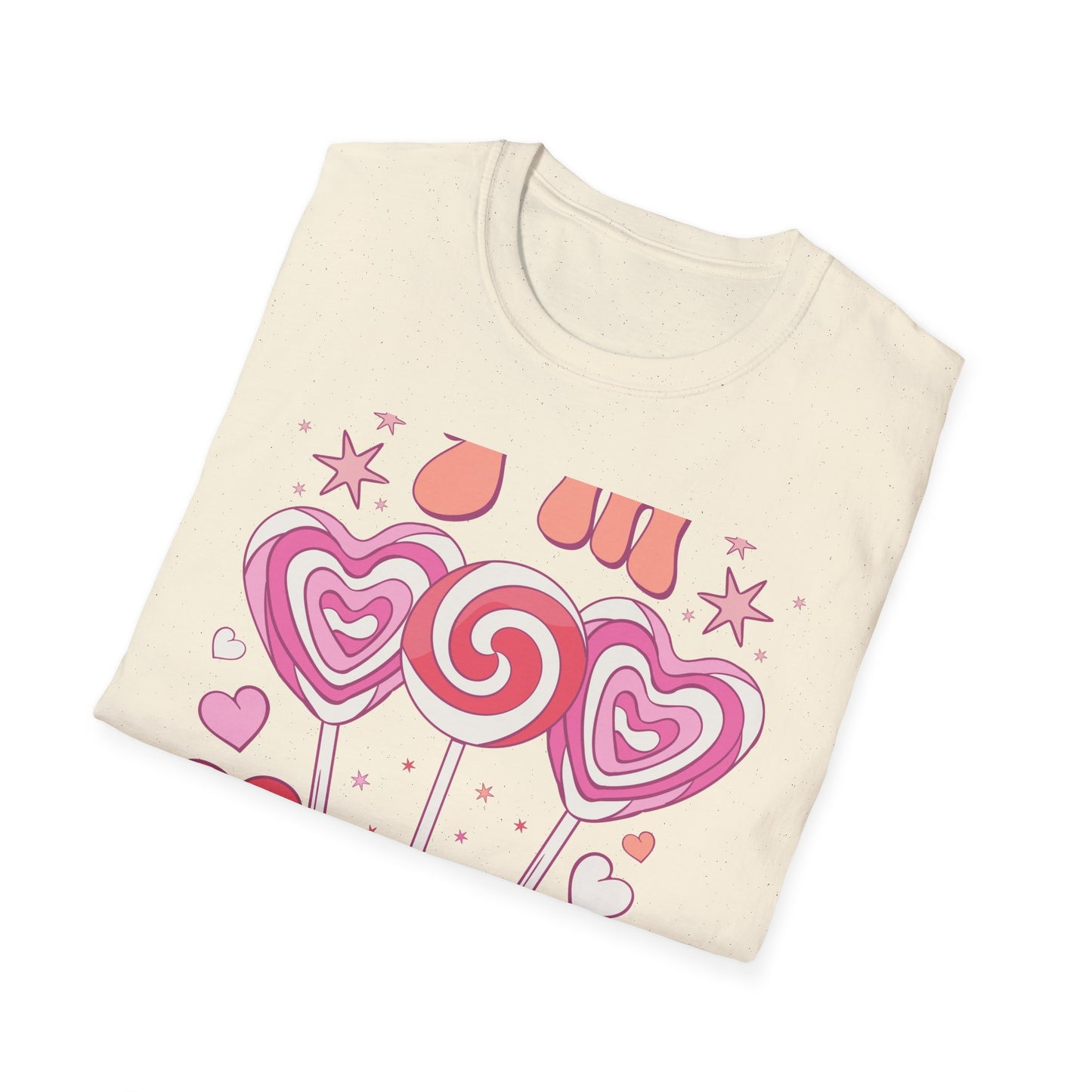 Groovy "I'm a Sucker For You" T-Shirt | Sweet Valentine's Day Love Tee | Retro Candy Heart & Lollipop Design