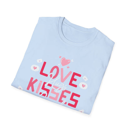 Adorable Valentine's Day T-Shirt: Love Kisses Be Mine | Romantic Cupid Heart Tee for Couples & Sweet Gifts