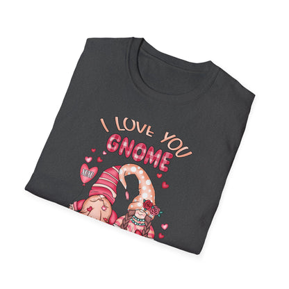Charming "I Love You Gnome Matter What" T-Shirt | Cute Couple Gnomes Tee | Sweet Valentine's Day Gift for Her/Him