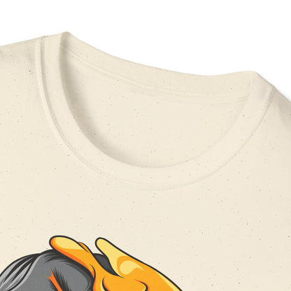 Vibrant Melting Skull Smiley Face T-Shirt | Unique Duality Graphic Tee | Edgy Streetwear Art
