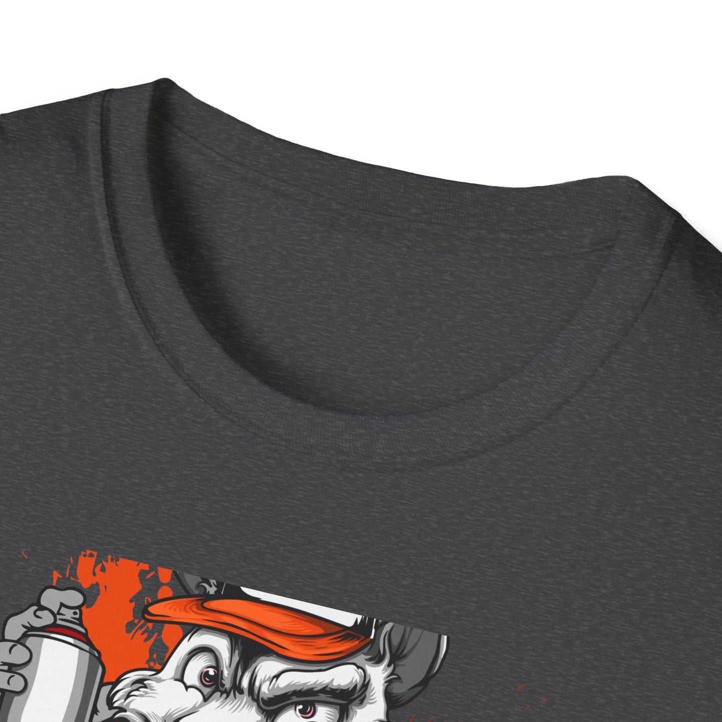 Unleash Your Inner Rebel: Epic Graffiti Rat T-Shirt - Bold Street Art Rodent Design with Spray Can for Urban Style