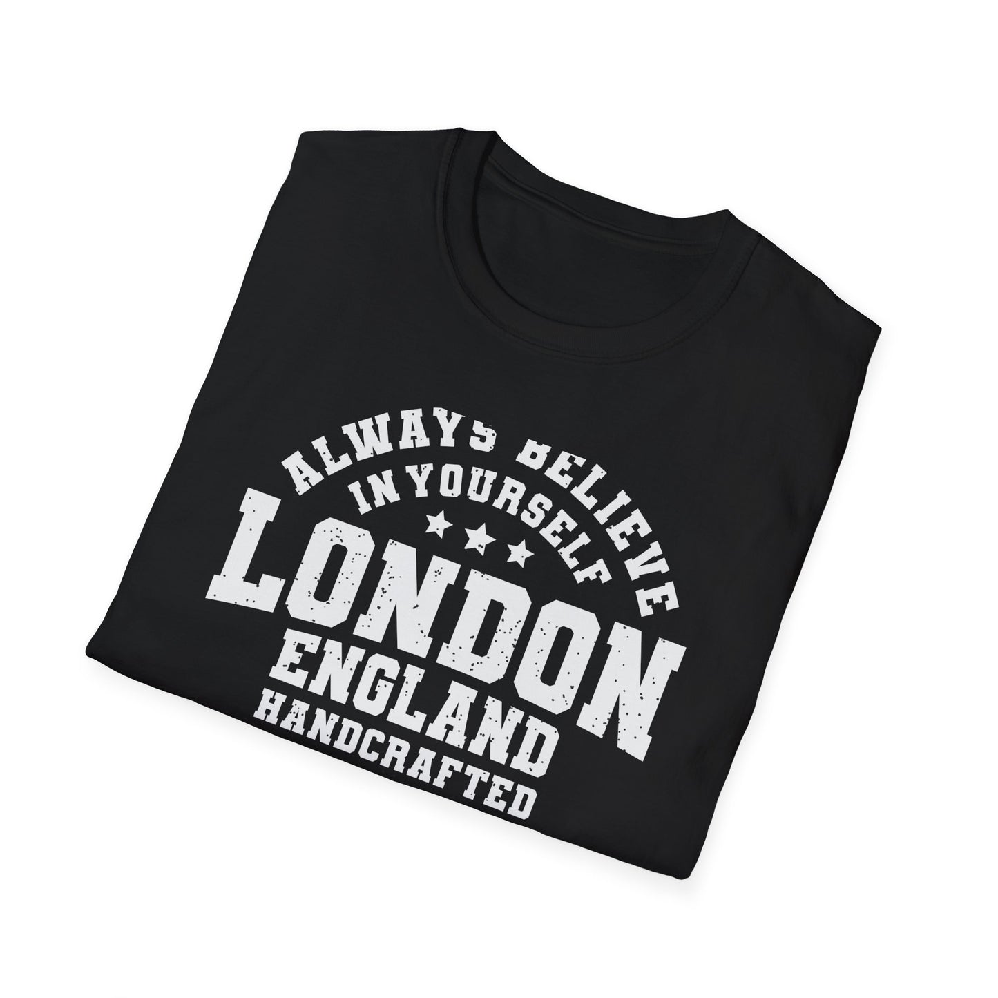 Vintage London Athletic Dept. T-Shirt | Believe In Yourself England Tee | Premium Quality Sportswear & Inspirational Style
