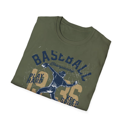 Epic Vintage 1935 Baseball Championship T-Shirt | Authentic Pitcher & Campus League Sports Fan Tee