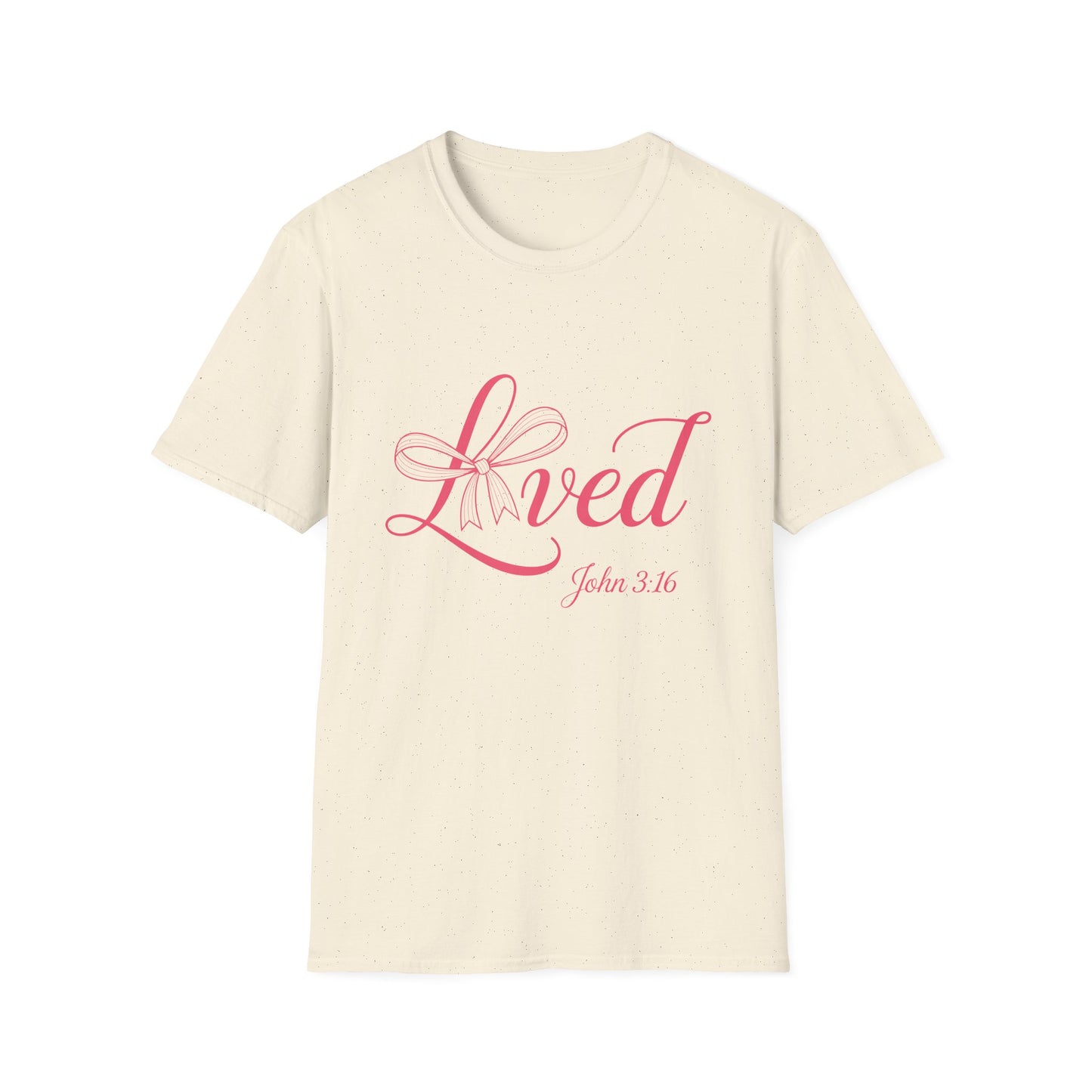Inspiring 'Loved' John 3:16 Christian T-Shirt for Women - Beautiful Scripture Faith Tee Gift