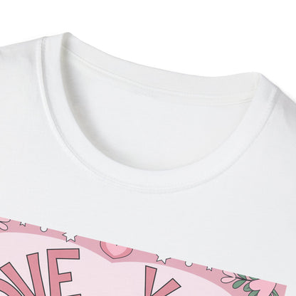 Charming "Love You Forever" Floral T-Shirt - Romantic Daisy & Rose Bouquet Tee for Sweet Hearts & Special Gifts