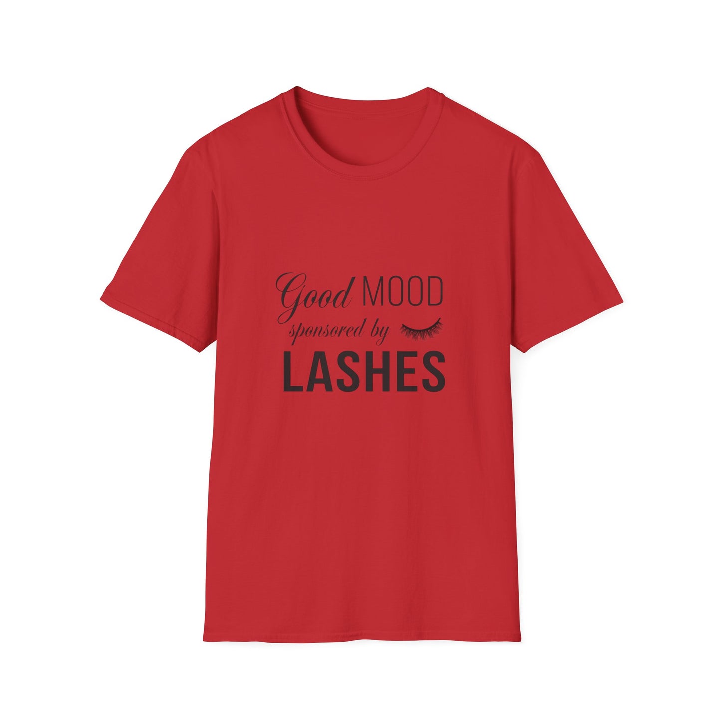 Good Mood Sponsored by Lashes T-Shirt | Chic Beauty Lover Tee | Fabulous Lash Fan Gift for Women