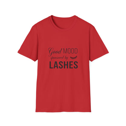 Good Mood Sponsored by Lashes T-Shirt | Chic Beauty Lover Tee | Fabulous Lash Fan Gift for Women