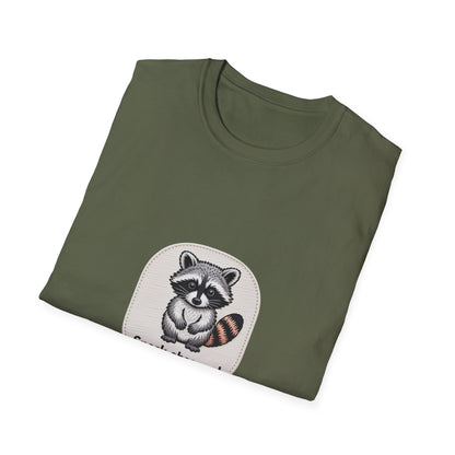 Cute Snack Obsessed Raccoon T-Shirt | Adorable Animal Lover Funny Tee | Must-Have Graphic Gift for Foodies