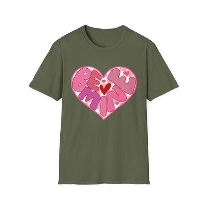 Sweet Be Mine Heart T-Shirt | Adorable Valentine's Day Love Tee | Retro Pink Aesthetic Gift for Her