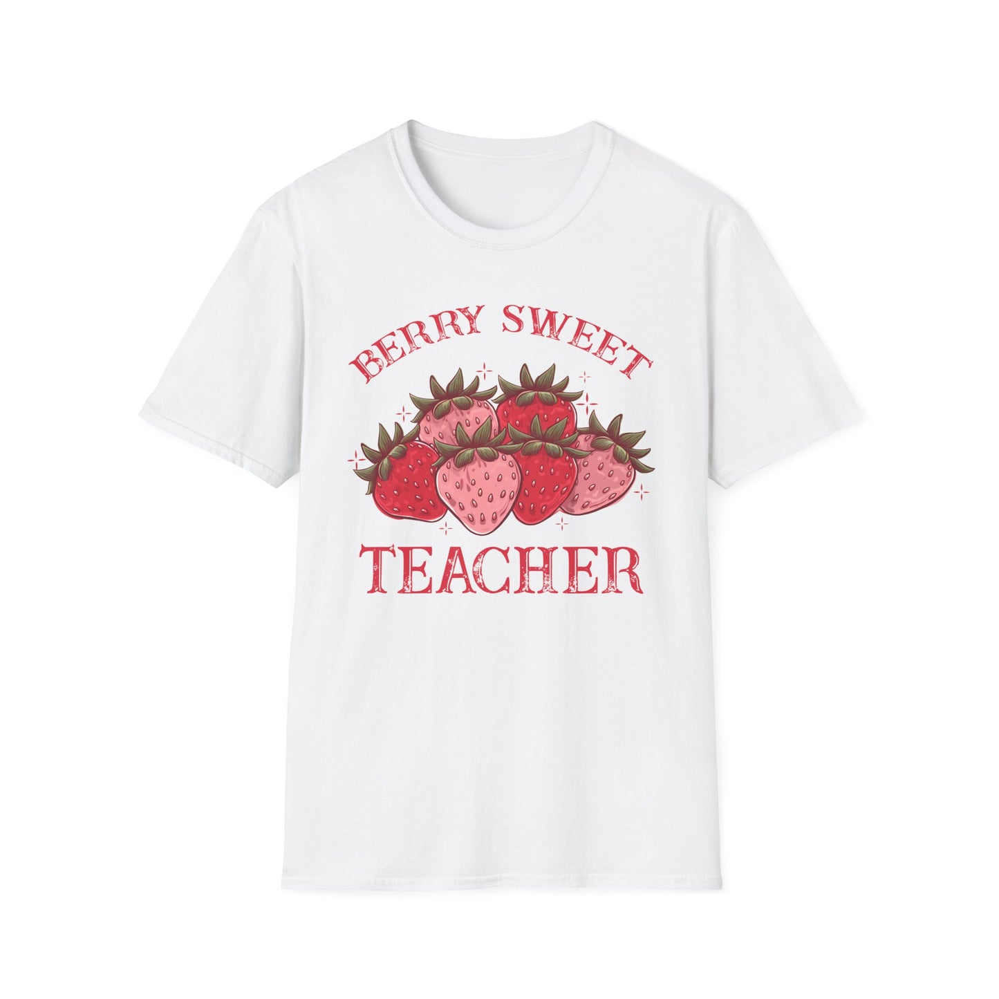 Berry Sweet Teacher T-Shirt - Adorable Strawberry Gift for Educators - Cute & Charming Appreciation Tee