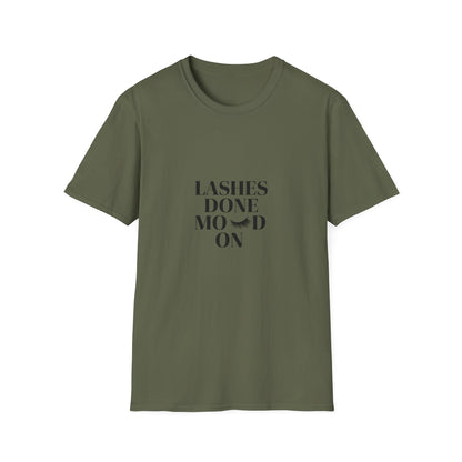 Fabulous Lashes Done Moved On T-Shirt - Empowering Women's Tee for Beauty & Confidence