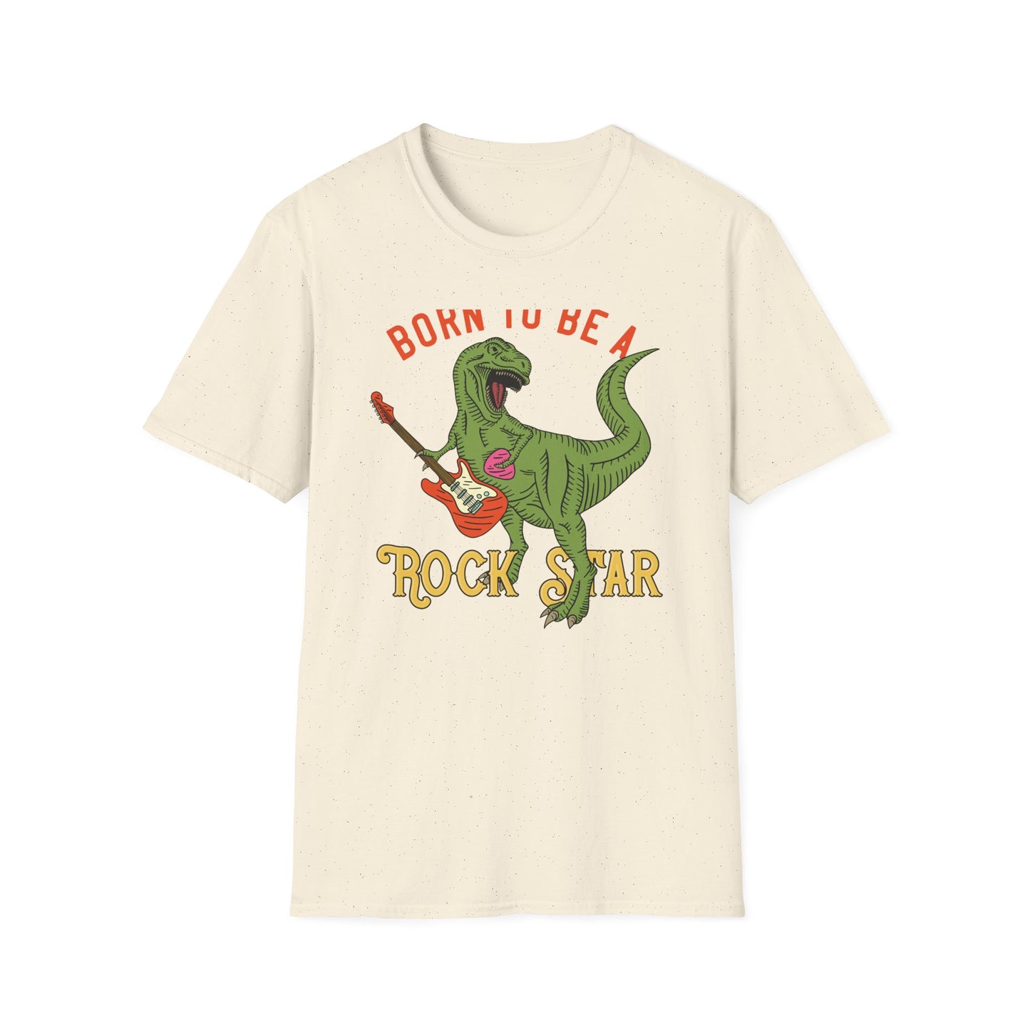 Epic Born to be a Rock Star T-Rex T-Shirt - Roaring Dinosaur Guitar Tee | Music Lover & Dino Fan Gift