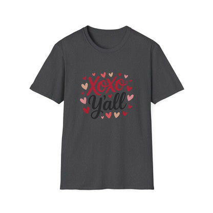 Sweet Xoxo Y'all T-Shirt | Charming Southern Hearts & Kisses Tee | Perfect for Valentine's Day & Everyday Love