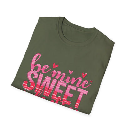 Adorable Be Mine Sweet Valentine T-Shirt | Charming Pink Hearts & Glitter Love Tee - Perfect Valentine's Gift