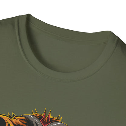 Fierce Mythic Cyber Warrior T-Shirt: Epic Japanese Beast Graphic Tee | Unleash Power & Style for Gamers & Streetwear