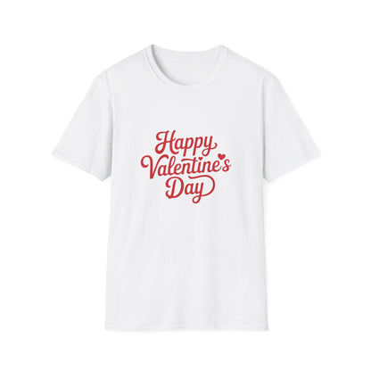 Sweet Happy Valentine's Day T-Shirt | Adorable Script Love Tee | Perfect Romantic Gift for Couples & Loved Ones | Express Your Love