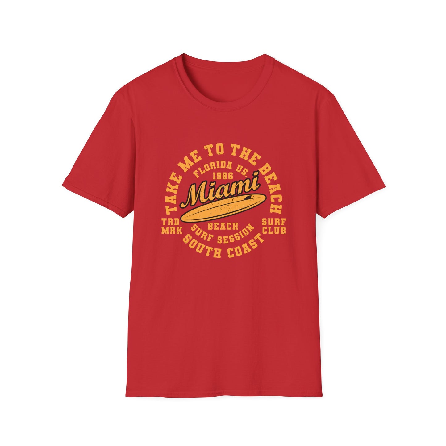 Awesome Vintage Miami Beach Surf Club T-Shirt | Florida US 1986 Summer Vacation Tee | Trendy Coastal Lifestyle Apparel