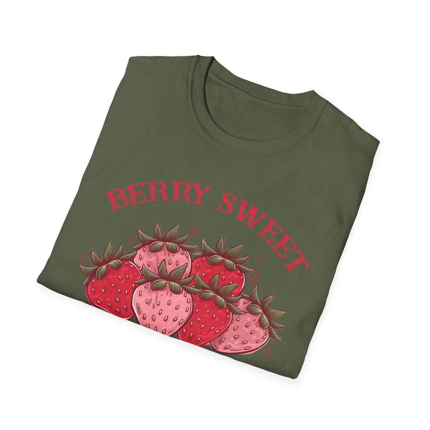 Berry Sweet Teacher T-Shirt - Adorable Strawberry Gift for Educators - Cute & Charming Appreciation Tee