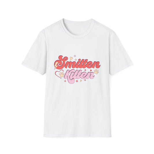 Adorable Smitten Kitten T-Shirt | Groovy Retro Cat Lover Tee | Perfect Pet Mom Gift | Cute & Chic