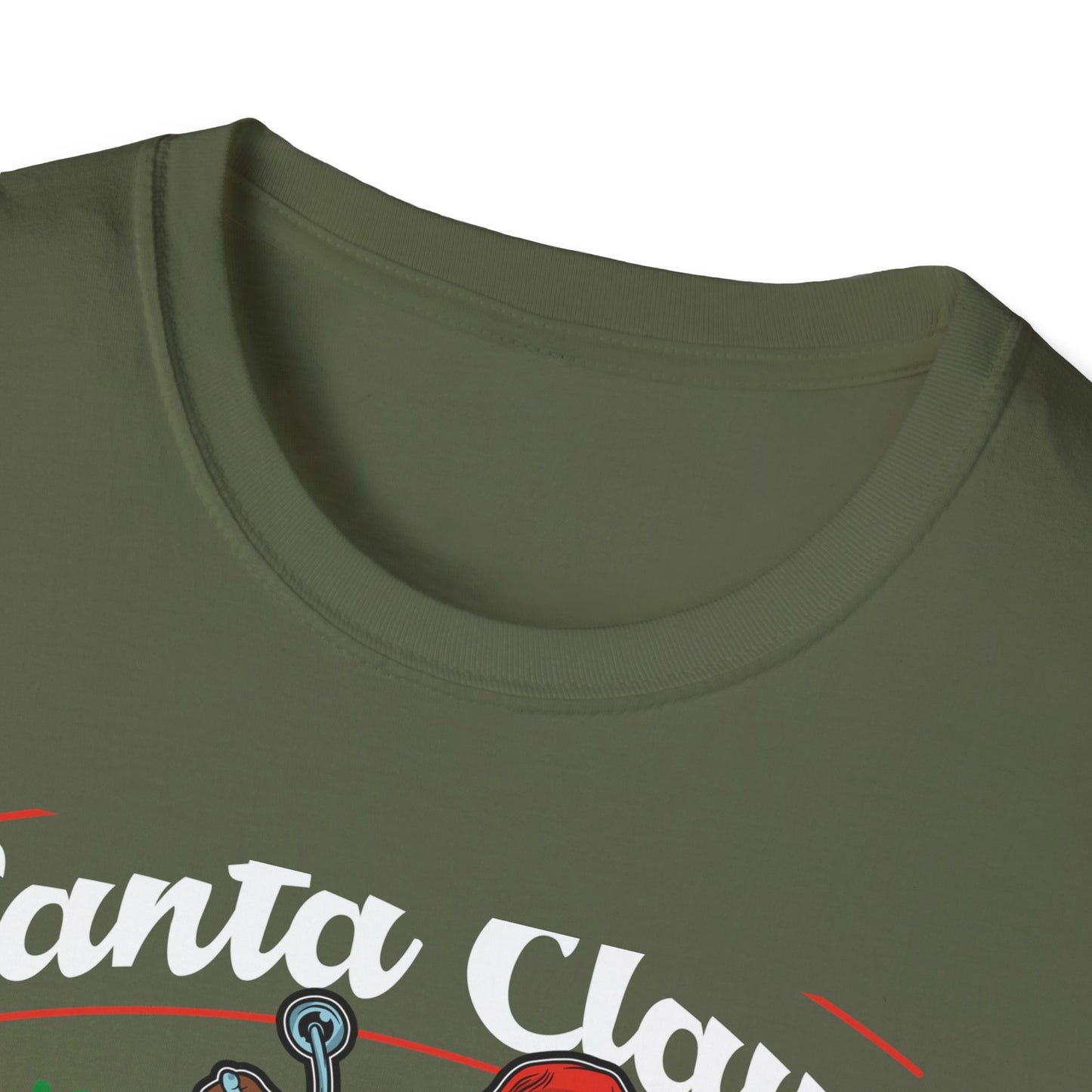 Epic Santa Biker T-Shirt - Cool Christmas Motorcycle Tee | Funny Holiday Rider Apparel Gift for Men & Women | 'Santa Is Coming To Town'