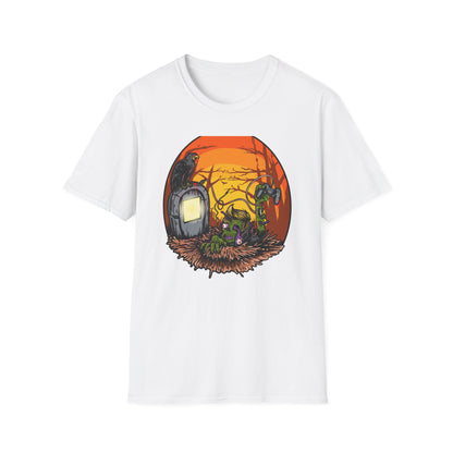 Epic Zombie Gamer T-Shirt: Undead Rising for Next-Gen Play | Spooky Horror Gaming Tee for Gamers