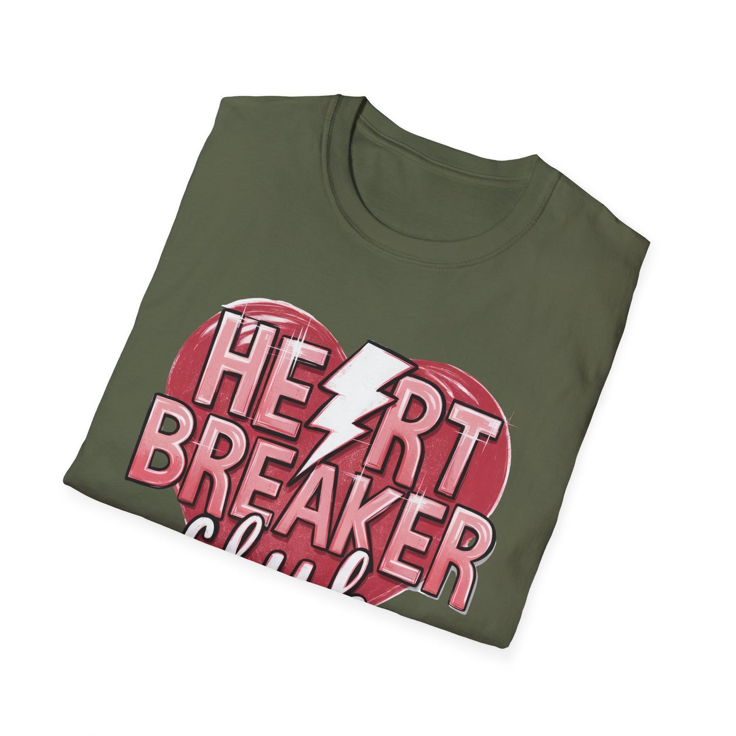 Heartbreaker Club Lightning Bolt T-Shirt | Sassy Women's Edgy Tee | Anti-Valentine's Trendy Top