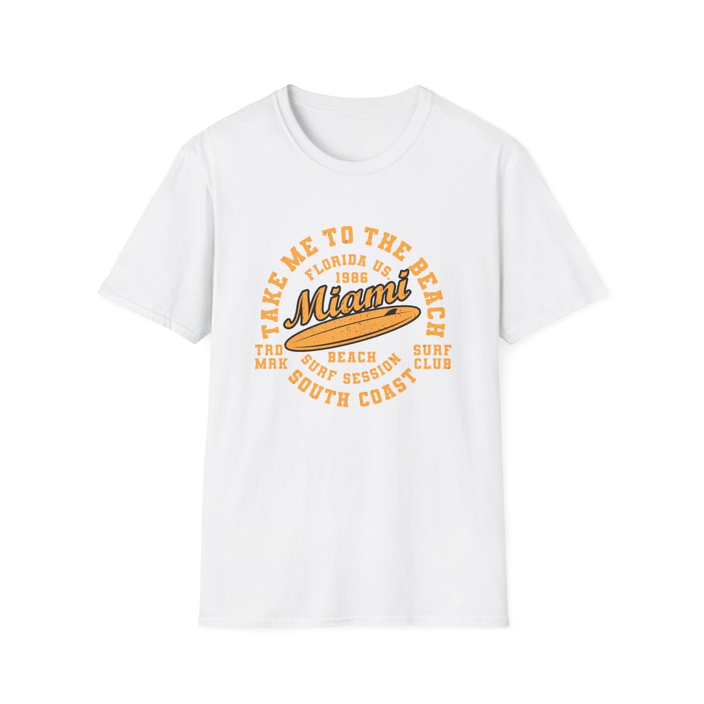 Awesome Vintage Miami Beach Surf Club T-Shirt | Florida US 1986 Summer Vacation Tee | Trendy Coastal Lifestyle Apparel