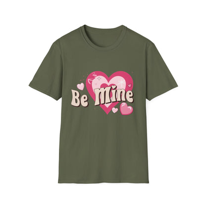 Be Mine Retro Valentine's T-Shirt | Sweet Pink Hearts & Groovy Text Tee | Adorable Love Gift for Her/Him