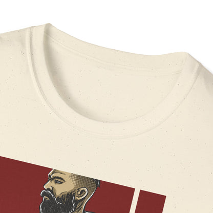 Epic Bearded Biker T-Shirt for Men | Stylish Motorcycle Rider Tee | Cafe Racer Lifestyle | Ultimate Freedom Ride Apparel Gift