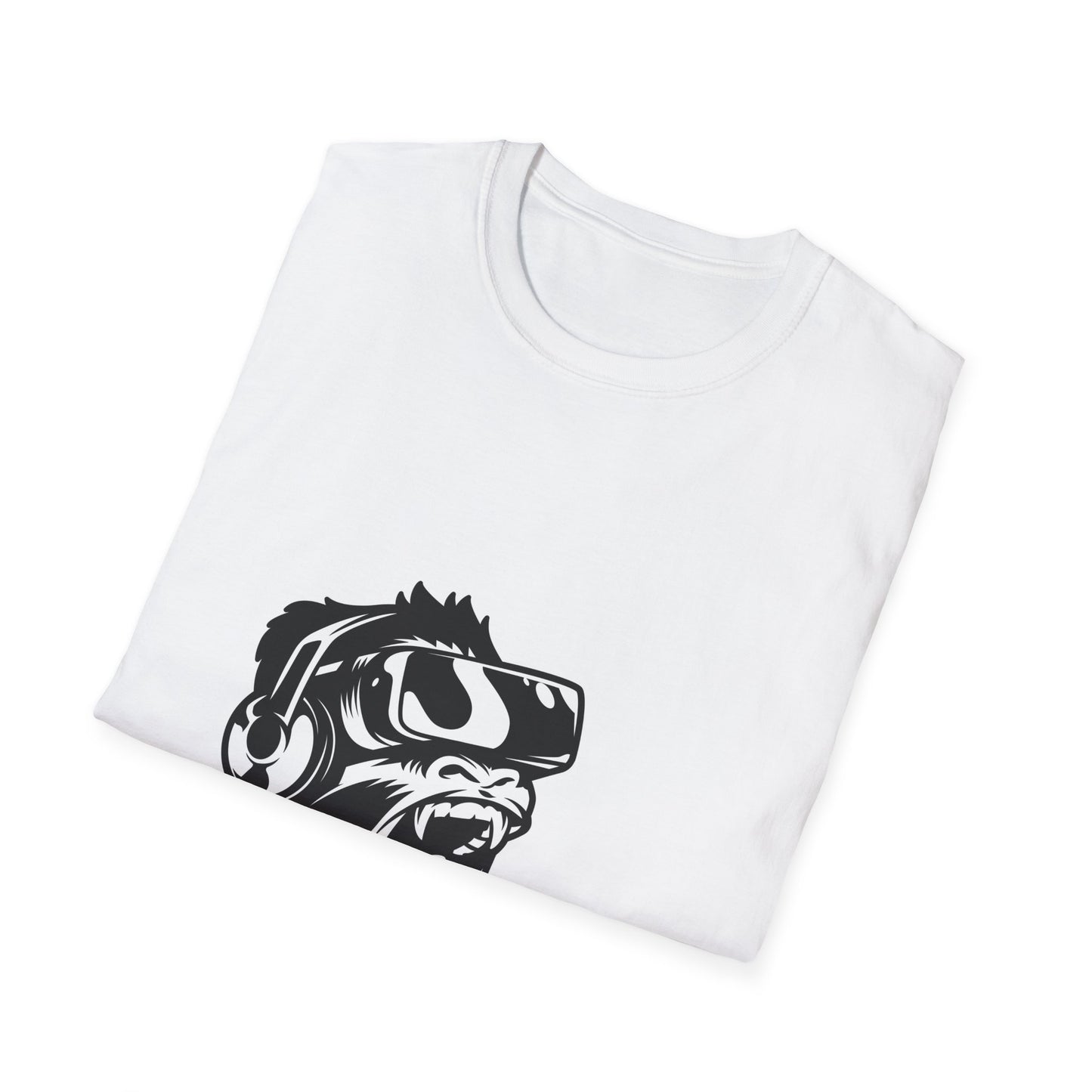 Roaring VR Gorilla T-Shirt - Epic Gamer Ape Headset Tee | Primal Virtual Reality Tech Apparel