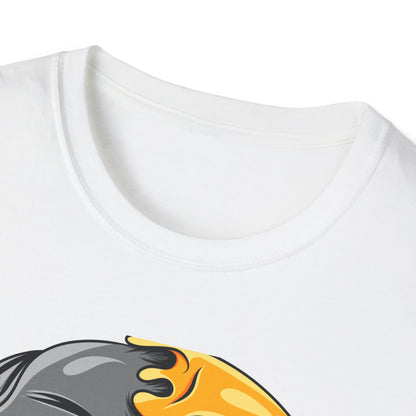 Edgy Melting Skull Emoji T-Shirt | Unique Duct Tape Silent Scream Tee | Bold Expression Wear | Trendy Grunge Aesthetic