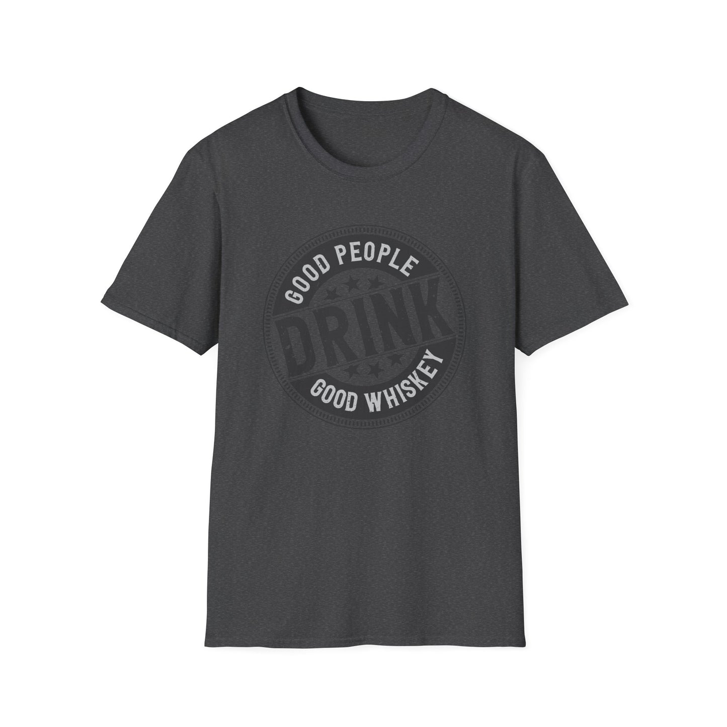 Vintage 'Good People Drink Good Whiskey' T-Shirt | Classic Whiskey Lover Tee for Bar Nights & Gifts