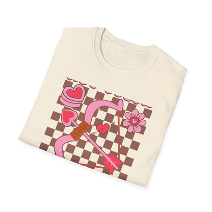 Sassy "Not Today Cupid" T-Shirt | Groovy Anti-Valentine's Day Heart Arrow Tee | Funny Retro Single Awareness Gift