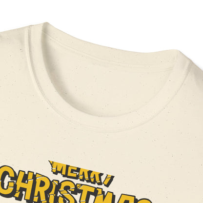 Retro Christmas Van T-Shirt | Awesome Holiday Tree & Skateboard VW Bus Tee | Unique Vintage Xmas Apparel Gift
